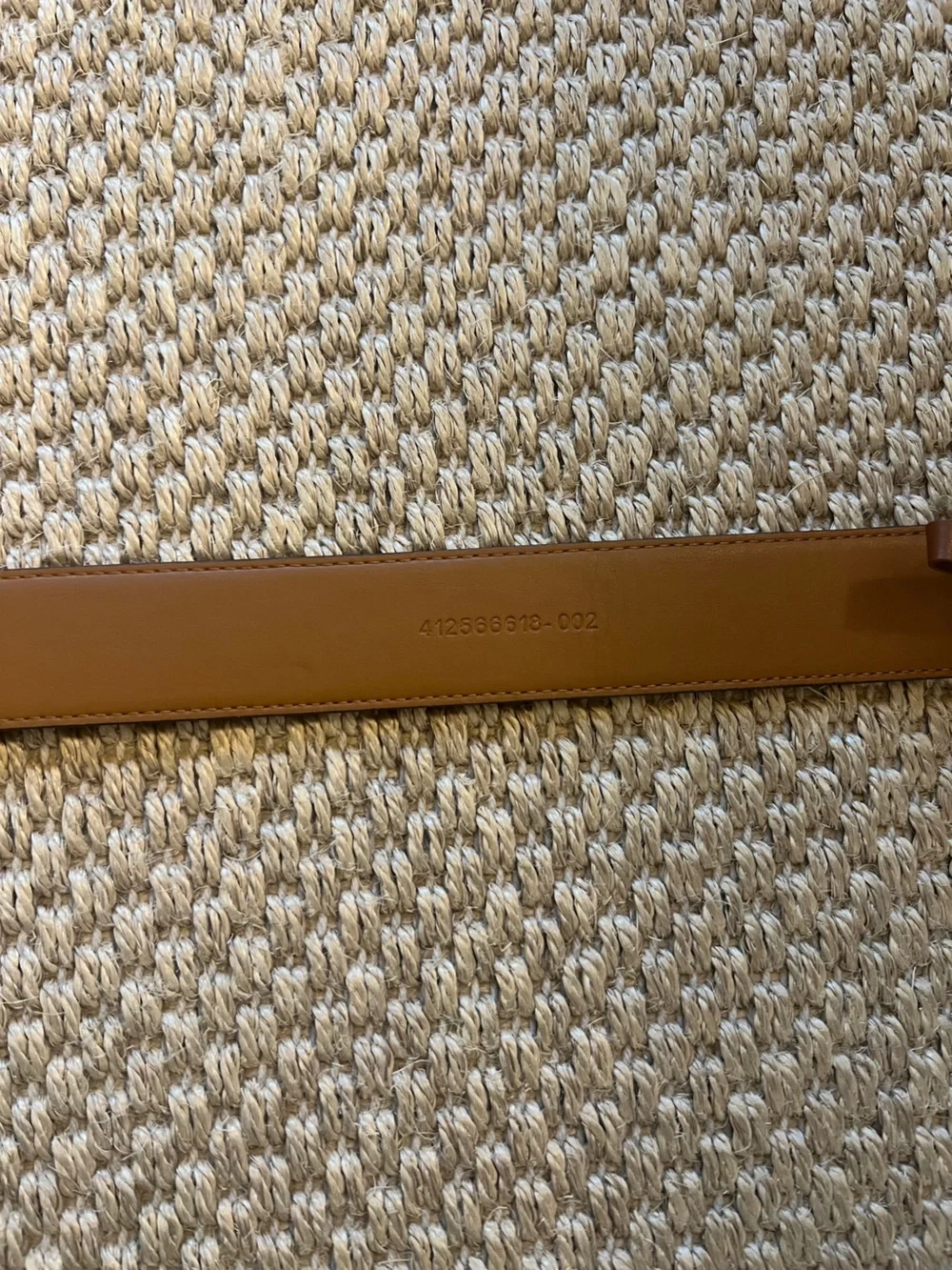 Vintage Ralph Lauren RL Camel Brown Patina Leather Belt, Silver Buckle, Patina
